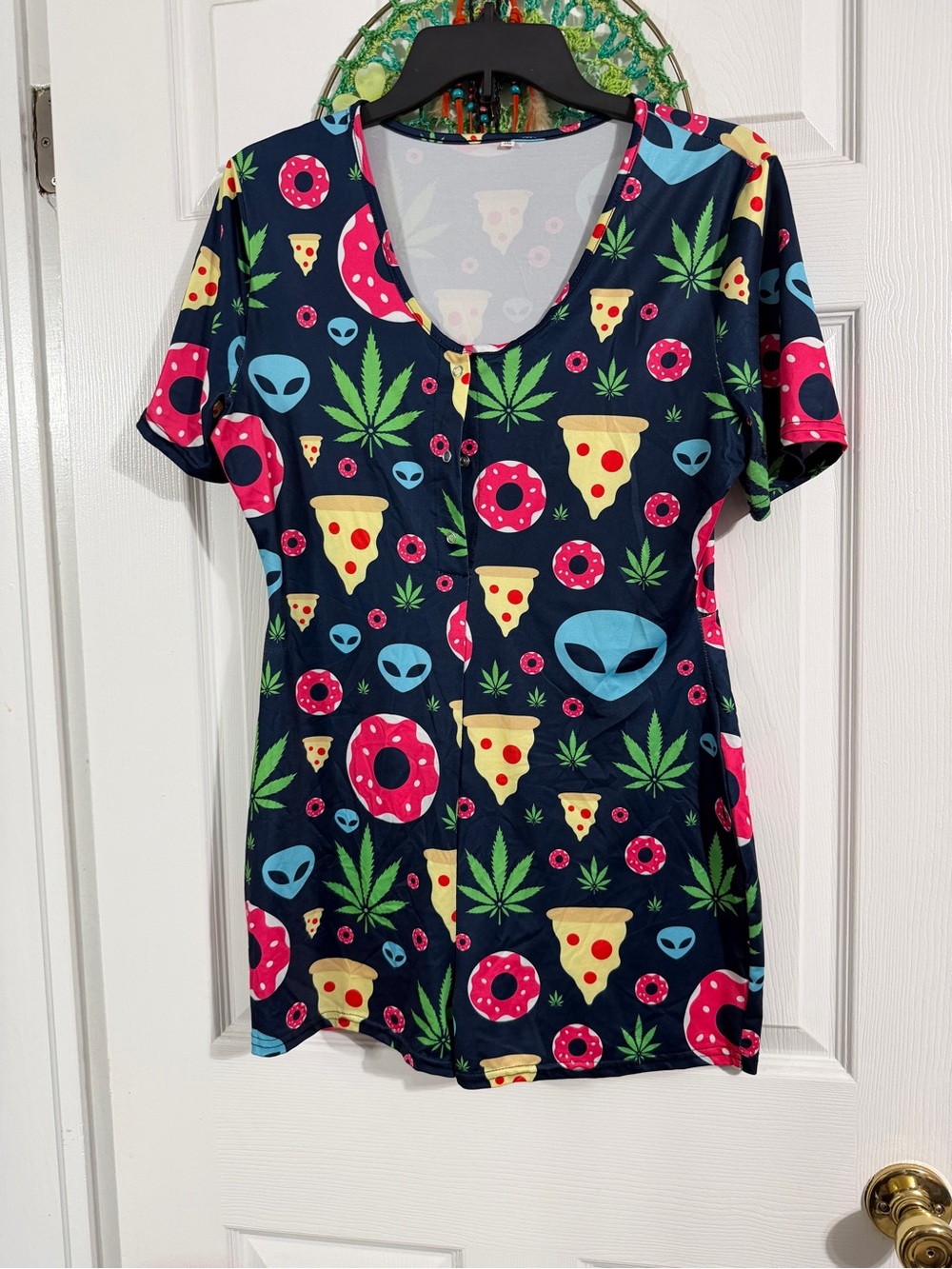 Festival outfit aliens donuts MJ it feels like bathing suit material